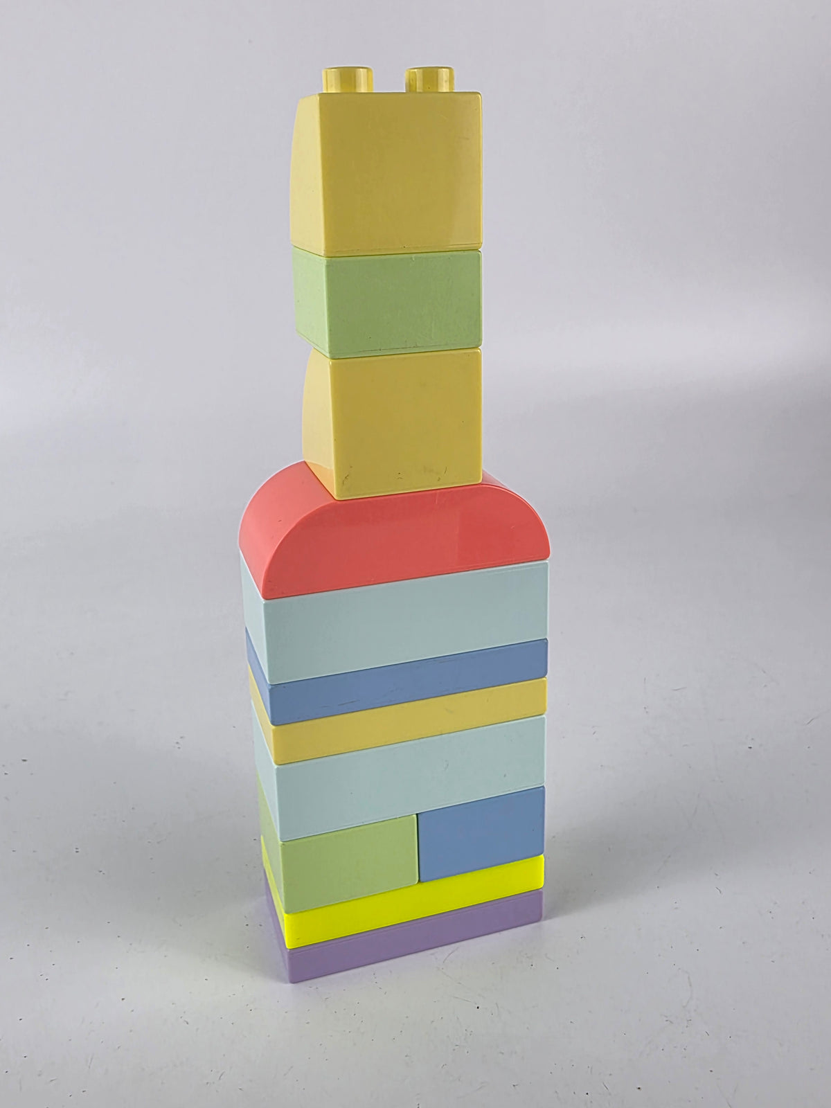 Lego Duplo bricks, multicolored.