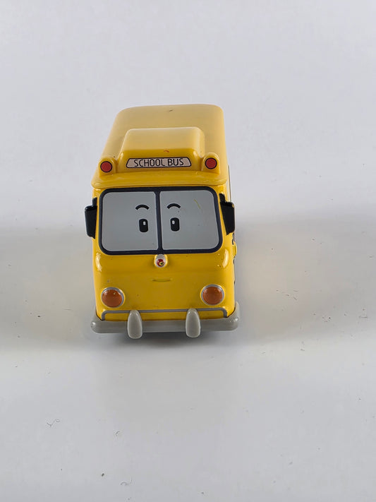 Academy Robocar Poli Diecast Series Mini Figures - School Bus