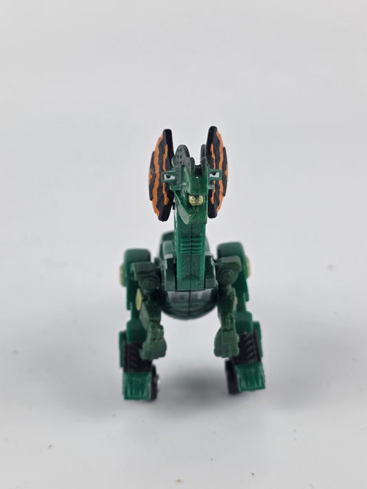Mattel Dinotrux Gluphosaur diecast vehicle.