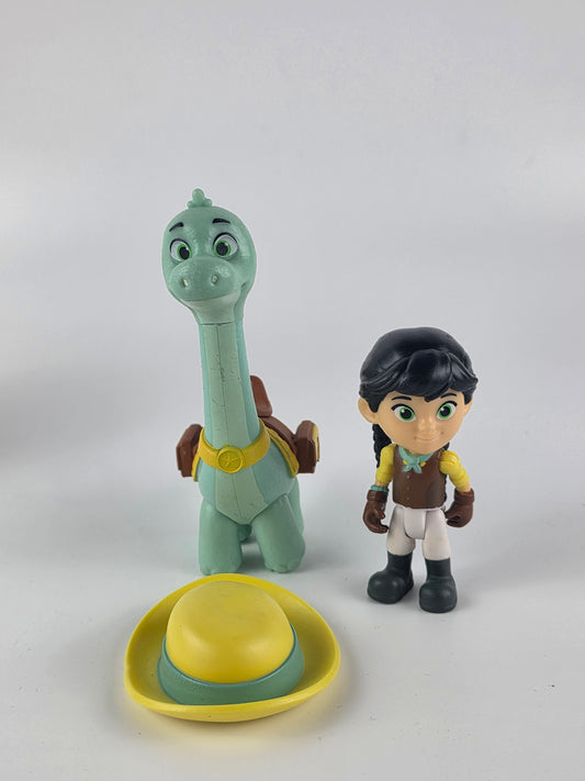 Disney Dino Ranch Clover the Brontosaurus and mini figure