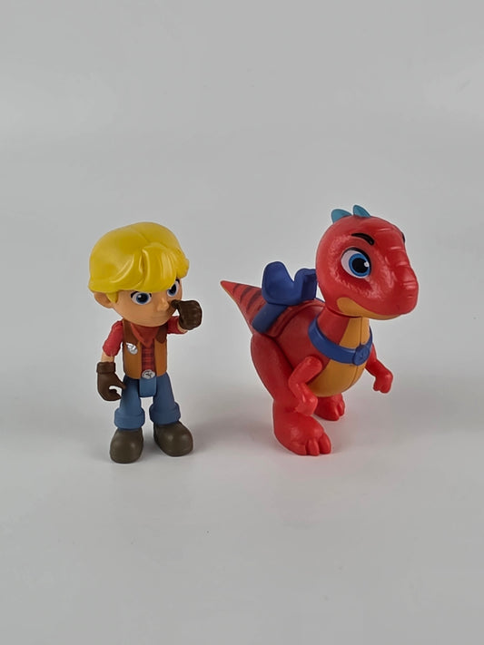 Dino Ranch action figure set features Jon and his dinosaur buddy, Blitz