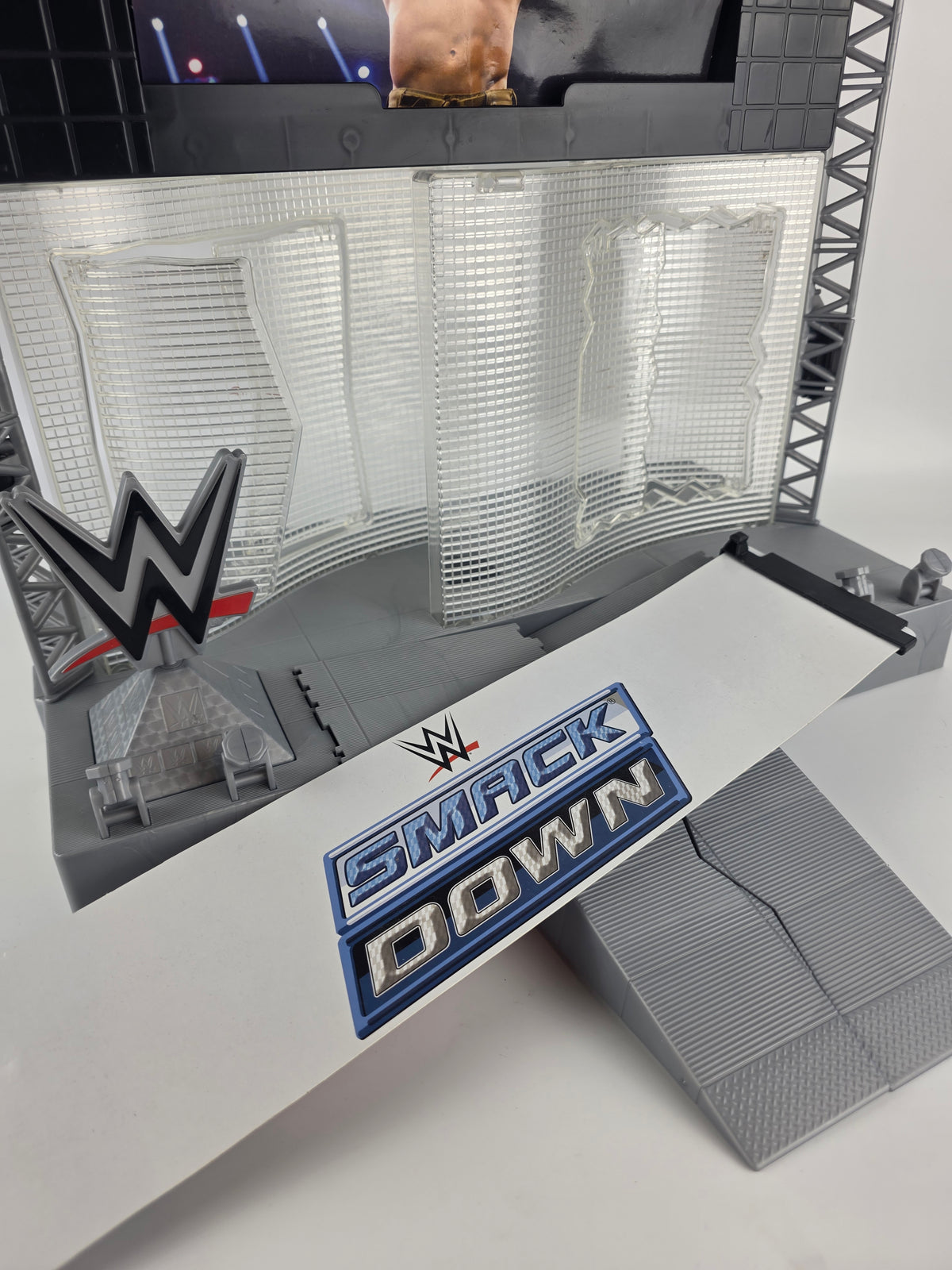 WWE Monday Night Raw Entrance Stage Playset with Lights WWF SmackDown