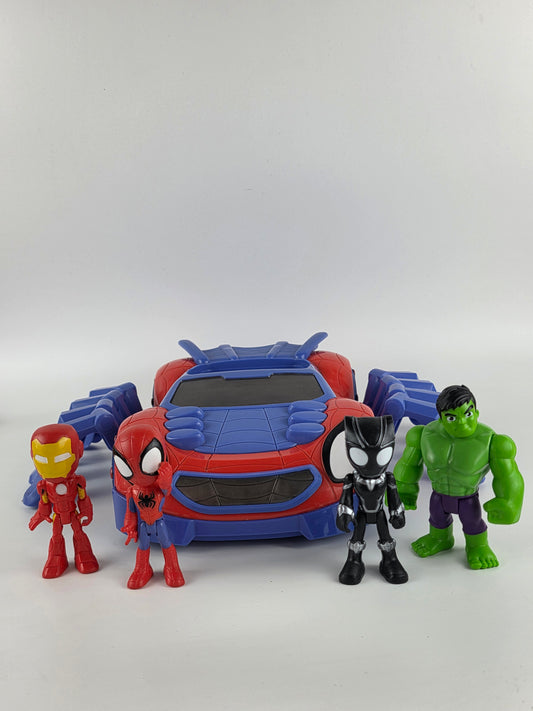 Spidey and His Amazing Friends Large Car with Action Figures