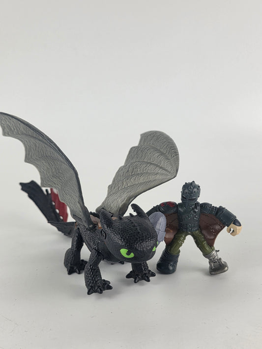 DreamWorks How to Train Your Dragon Toothless and Hiccup toy set