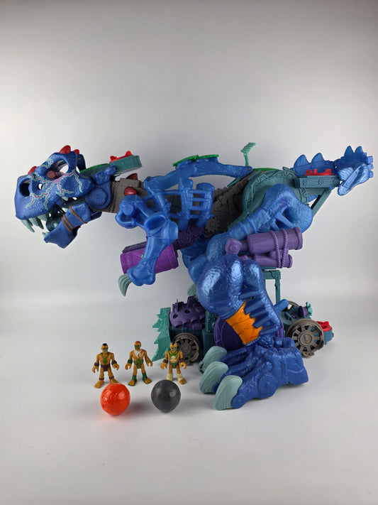 Imaginext Ultra T-Rex Dinosaur Playset 2015 with Lights, Sounds, and Figures