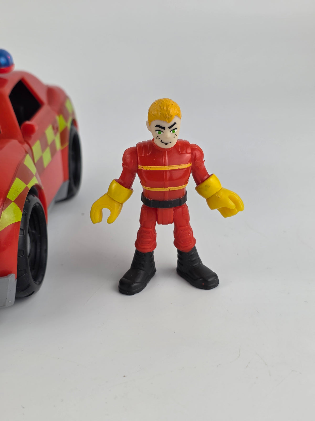Imaginext fire car with Action Figures