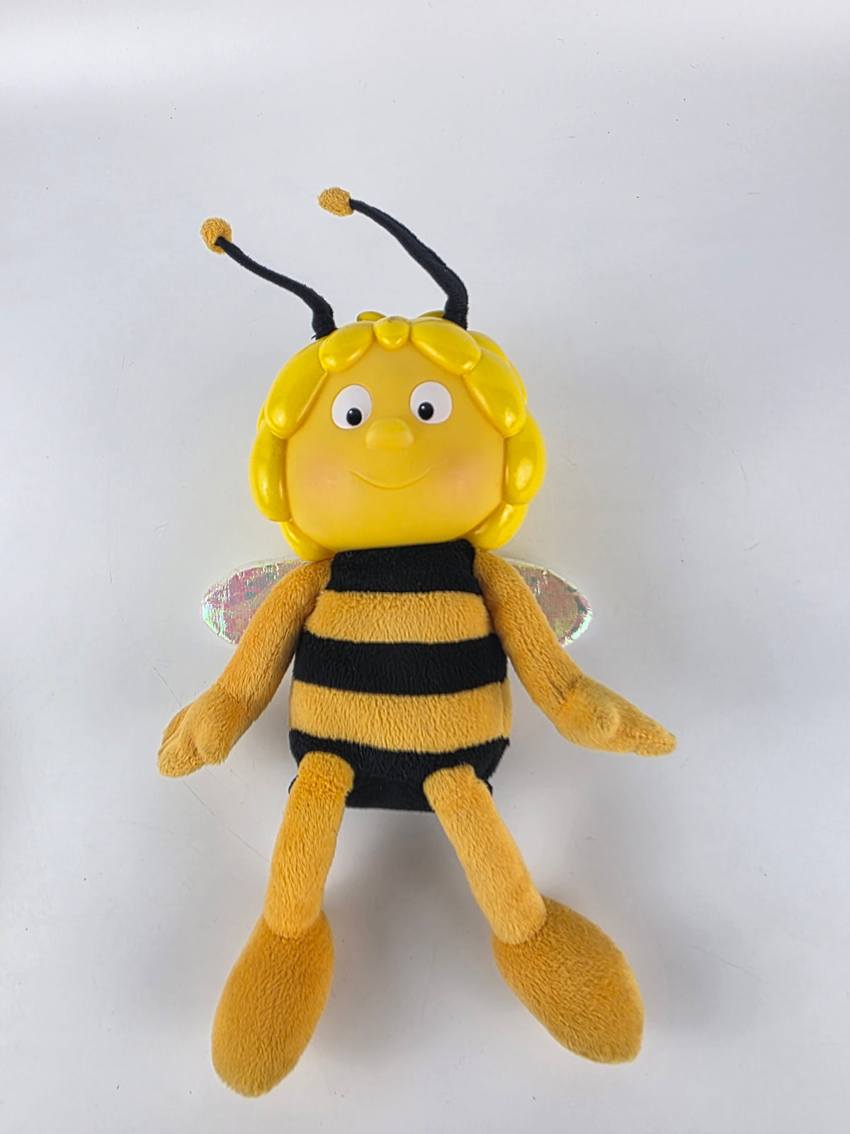 Maya the Bee interactive plush doll featuring a molded plastic head