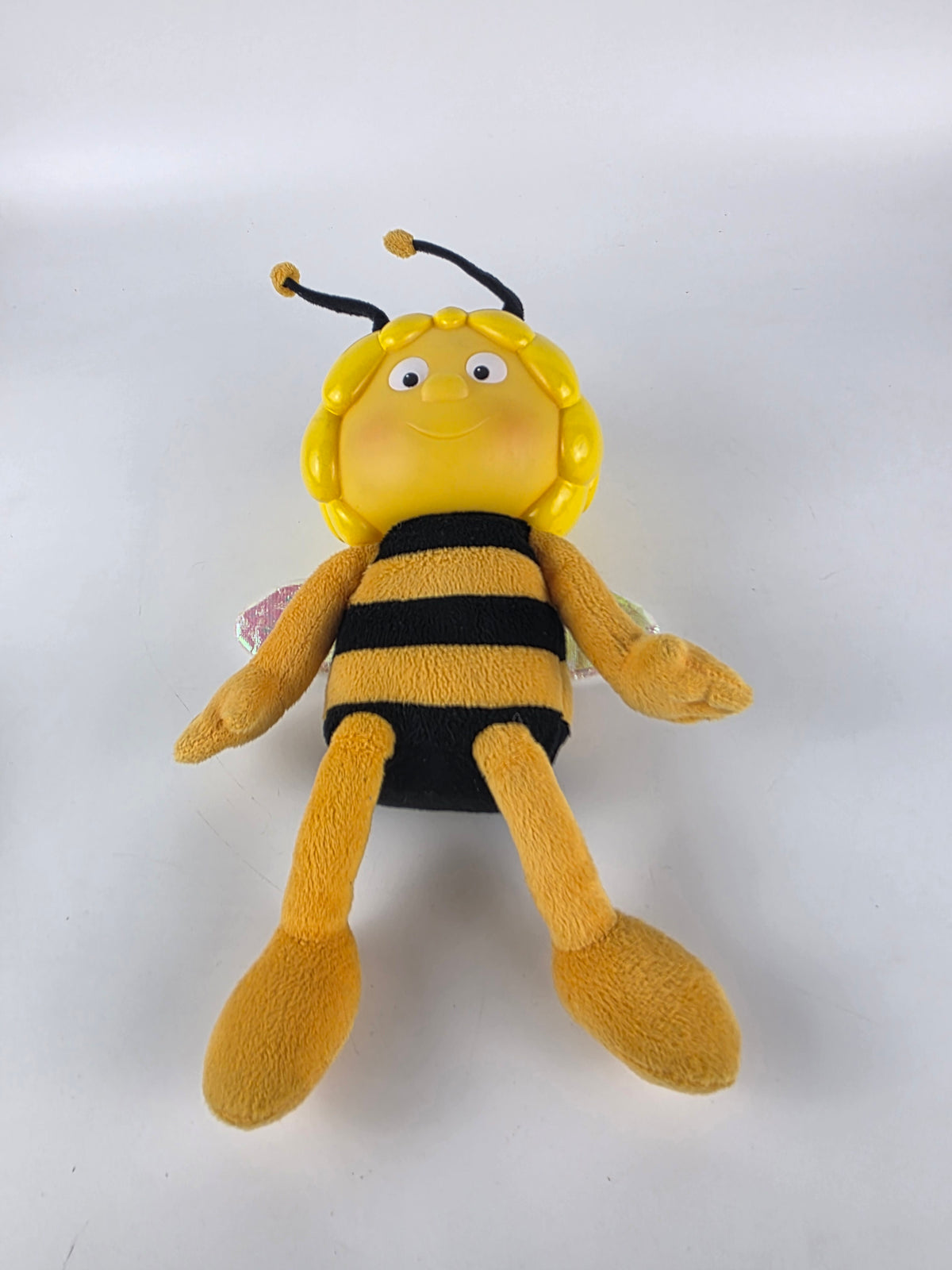 Maya the Bee interactive plush doll featuring a molded plastic head