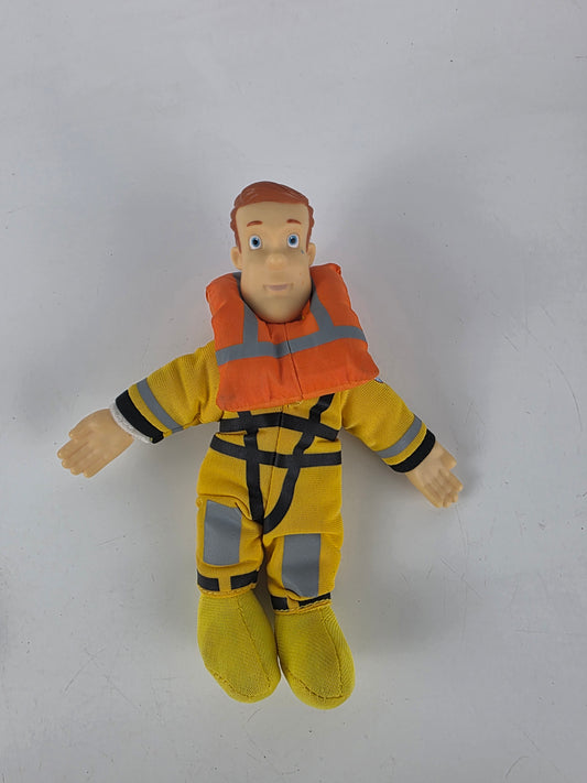 Vintage Fireman Sam plush with hard head toy