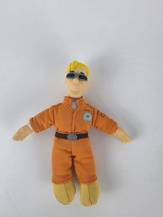 Vintage Fireman Sam Tom Thomas plush with hard head toy