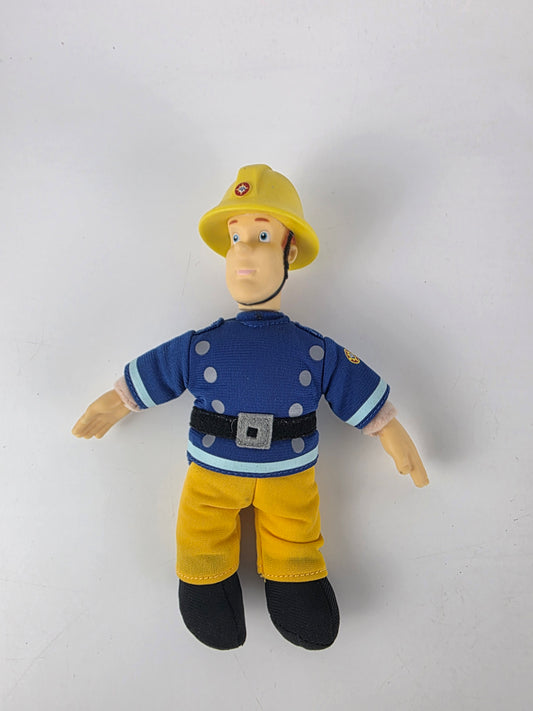 Vintage Fireman Sam plush with hard head toy