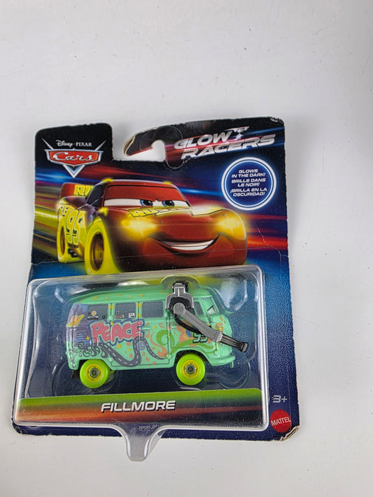 Mattel Disney Pixar Cars "Glow Racers" Fillmore 1:55 scale die-cast toy