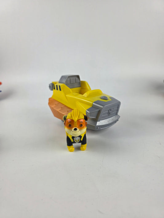 Paw Patrol Mighty Pups Charged Up Rubble Deluxe Vehicle