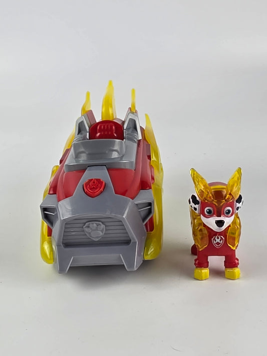 Paw Patrol Mighty Pups Charged Up Marshall Deluxe Vehicle