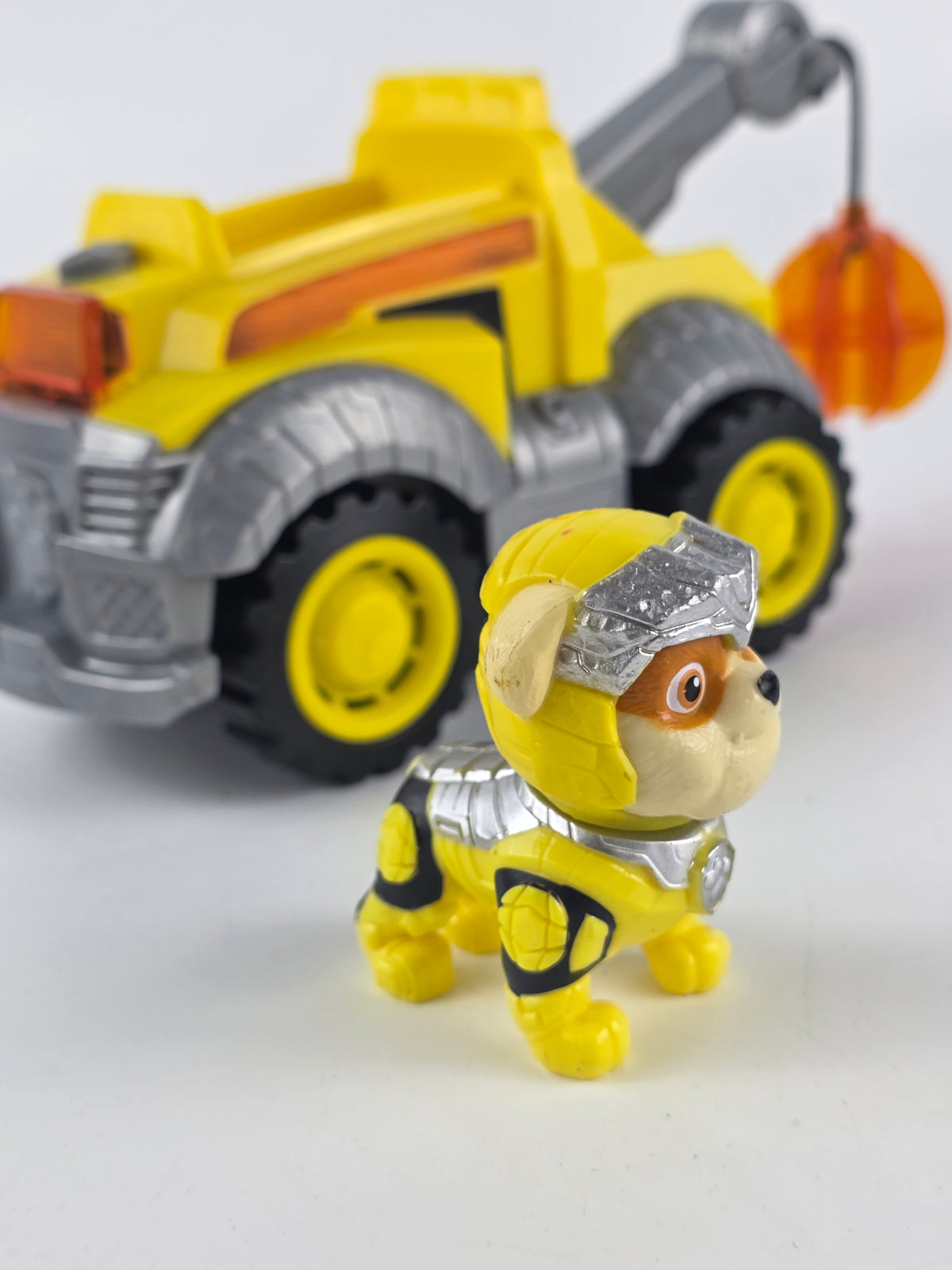 Paw Patrol Mighty Pups Charged Up Rubble Deluxe Vehicle