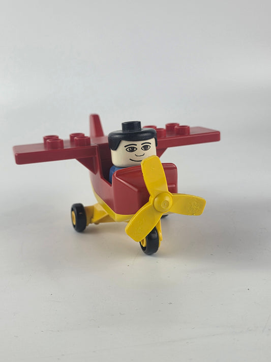 Lego Duplo vintage airplane with figure set