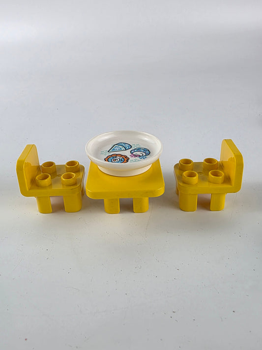 Lego Duplo table and chairs