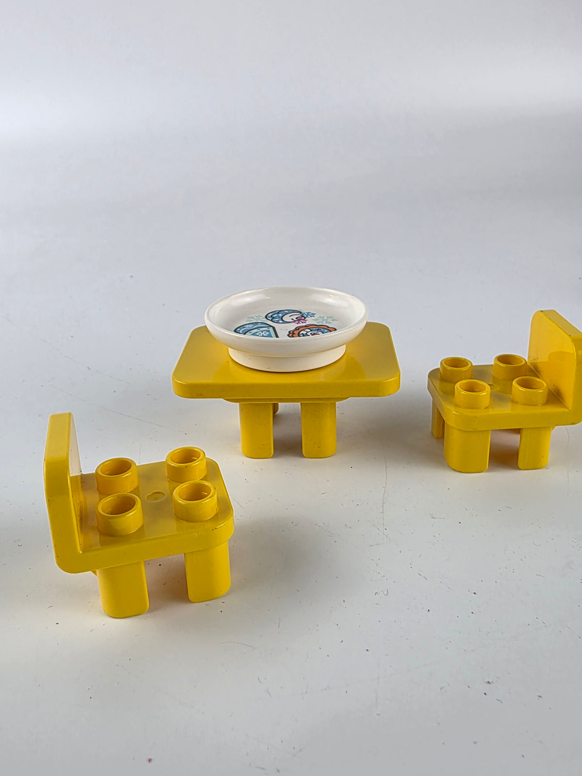Lego Duplo table and chairs bricks