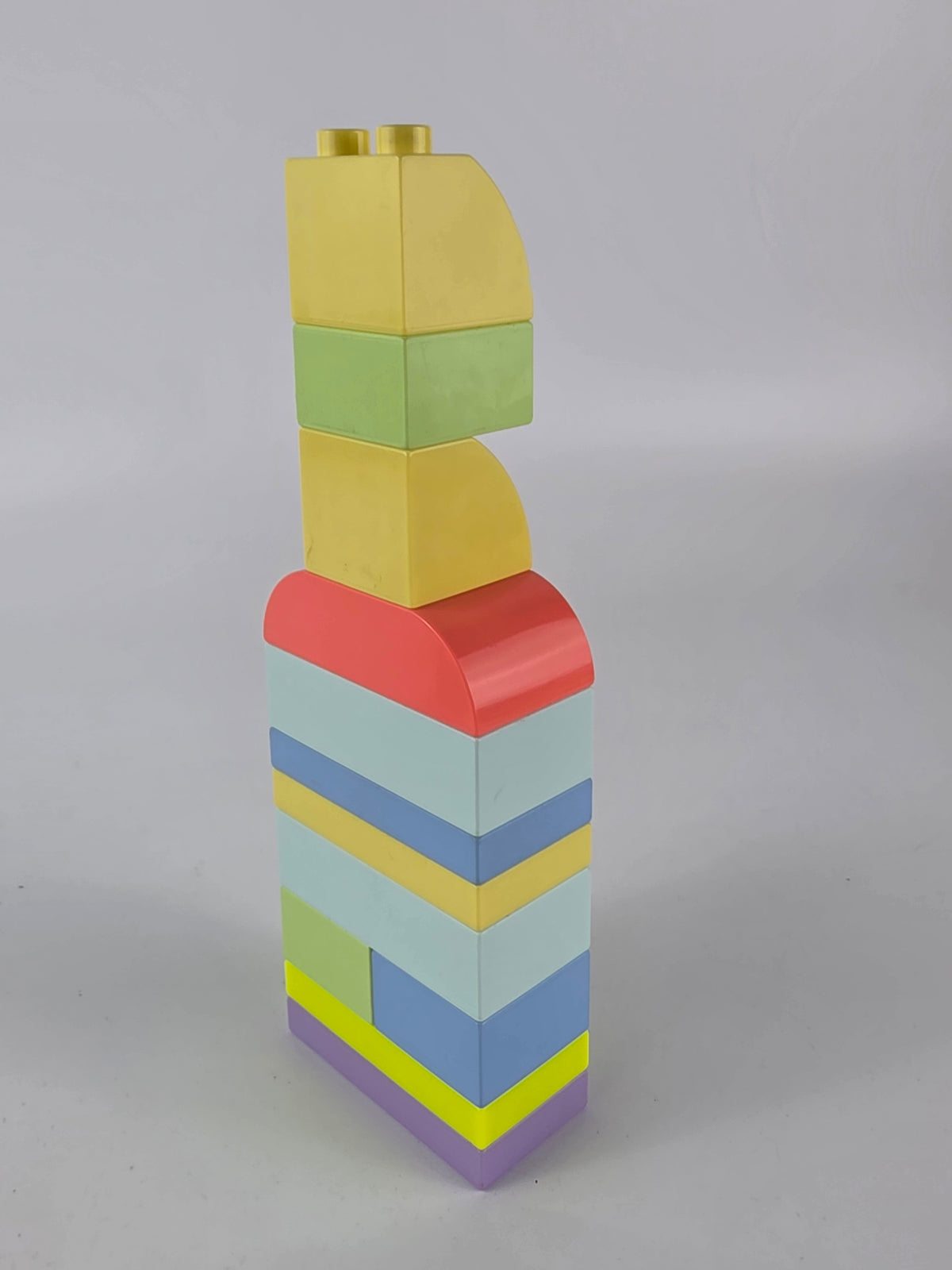 Lego Duplo bricks, multicolored.