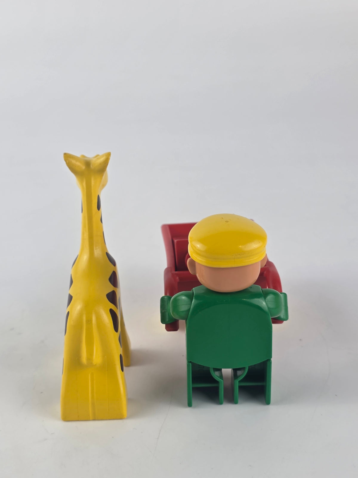 LEGO Duplo zoo keeper action figure and giraffe