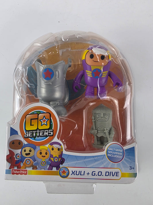 Fisher-Price Go Jetters Click-On Xuli + G.O. Dive Action Figure set New