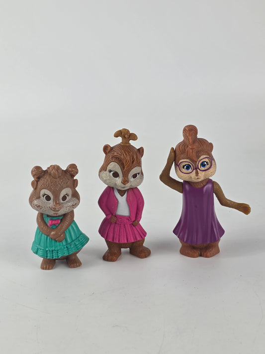 Alvin and the Chipmunks Girls' Figures McDonald's Toy Set.