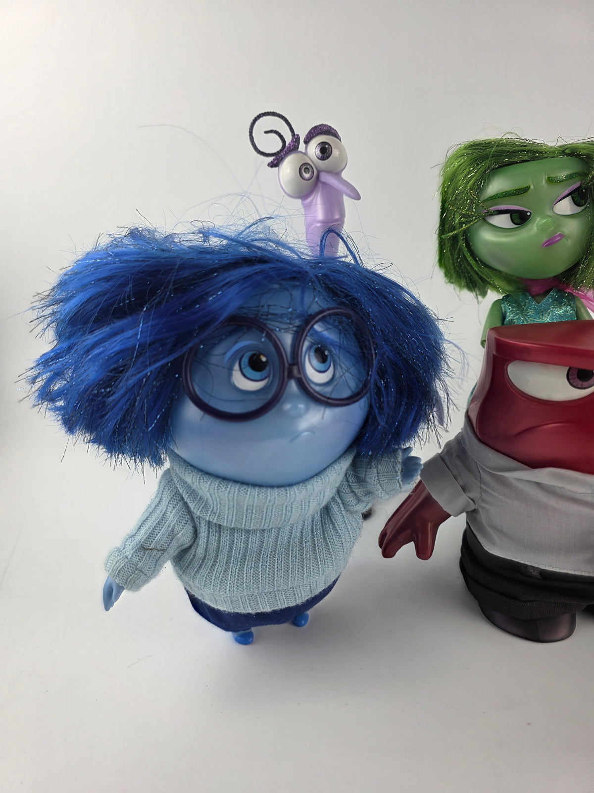 Disney/Pixar Inside Out Sadness, Anger, Fear, Disgust, and Joy Deluxe Dolls