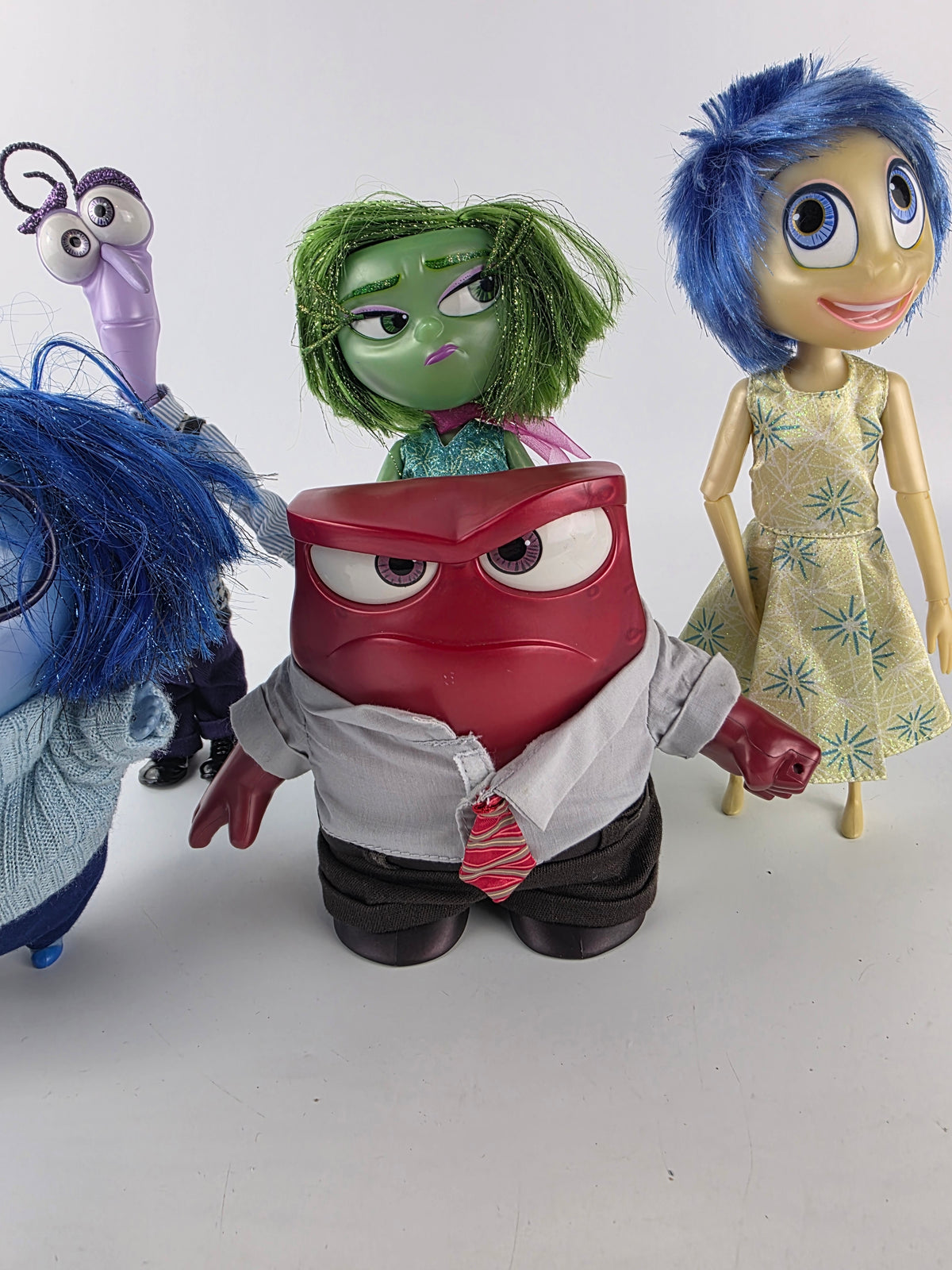 Disney/Pixar Inside Out Sadness, Anger, Fear, Disgust, and Joy Deluxe Dolls