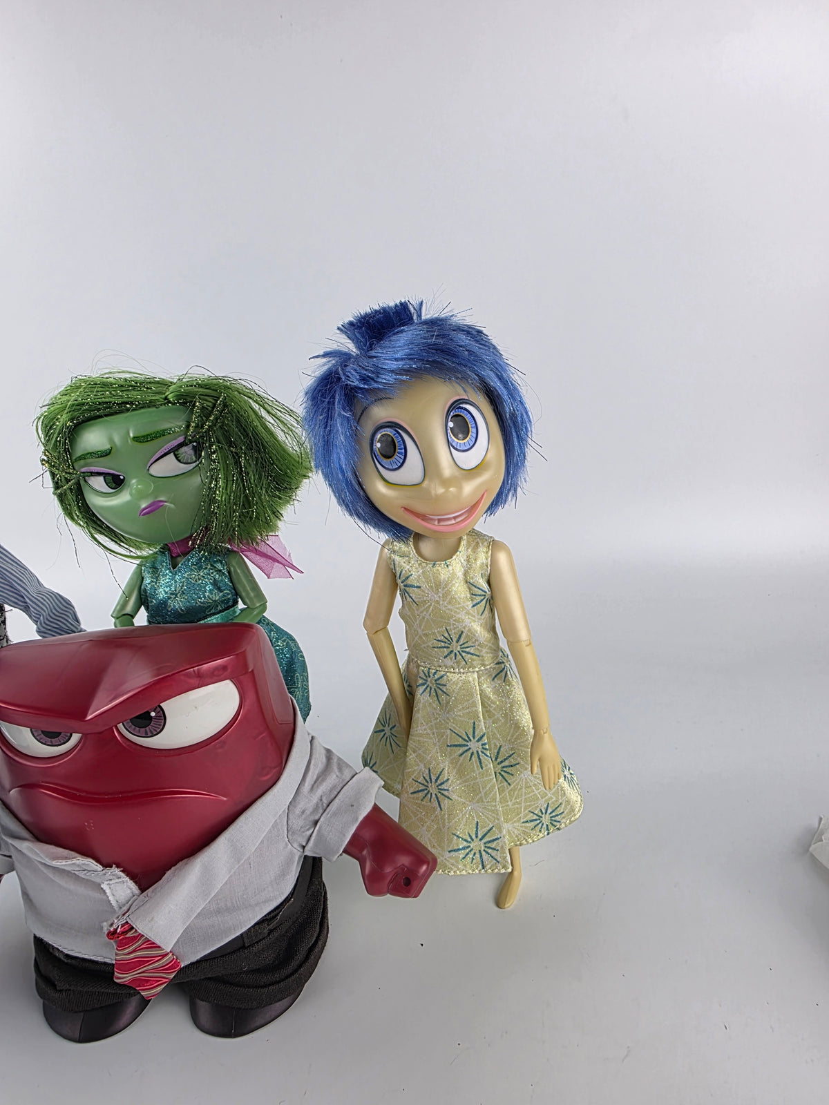 Disney/Pixar Inside Out Sadness, Anger, Fear, Disgust, and Joy Deluxe Dolls