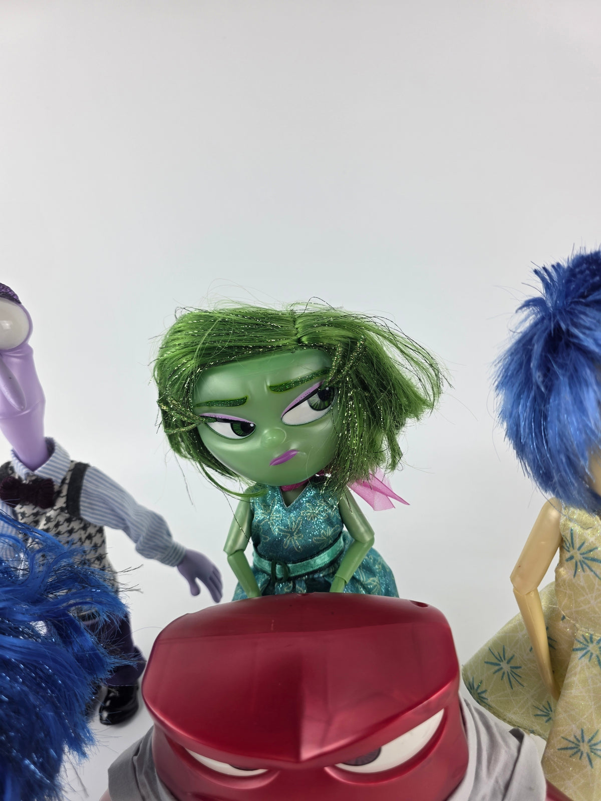 Disney/Pixar Inside Out Sadness, Anger, Fear, Disgust, and Joy Deluxe Dolls