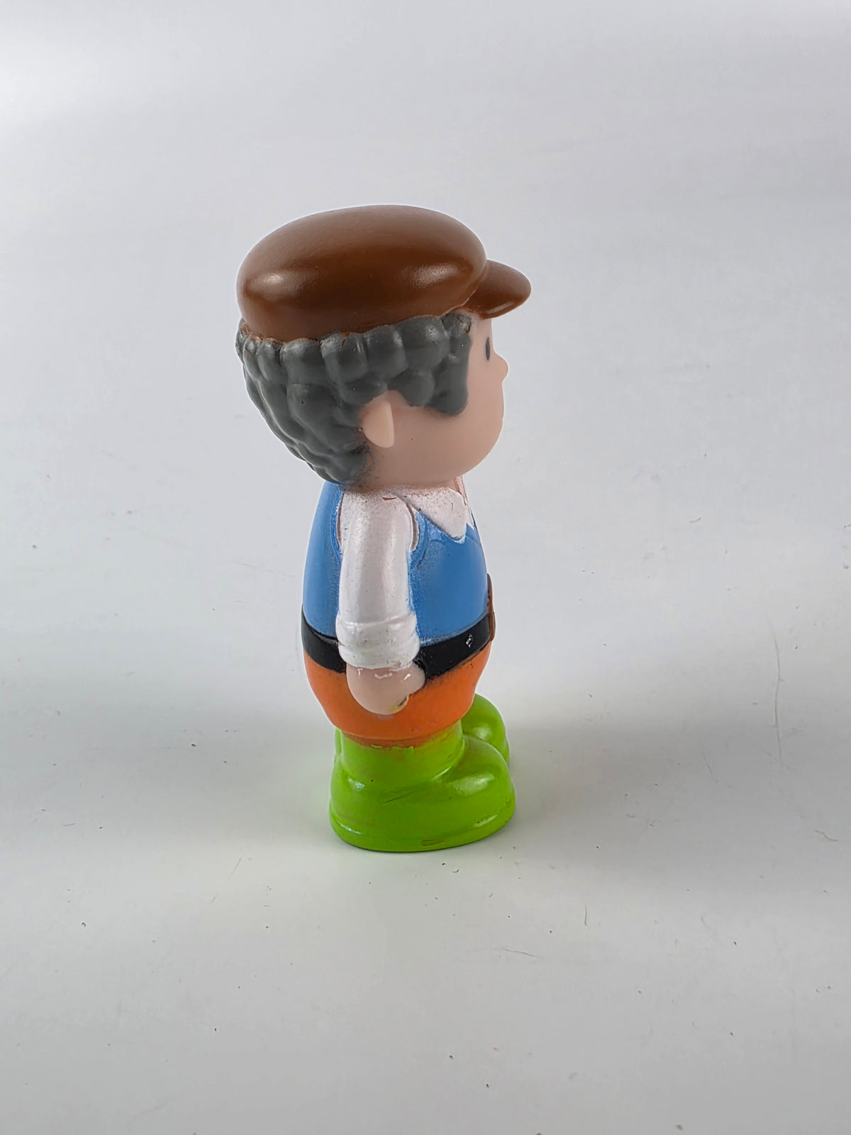 Plastic Older Man Grandma W/ Staff Figure 2.75" Town Figure For Little People