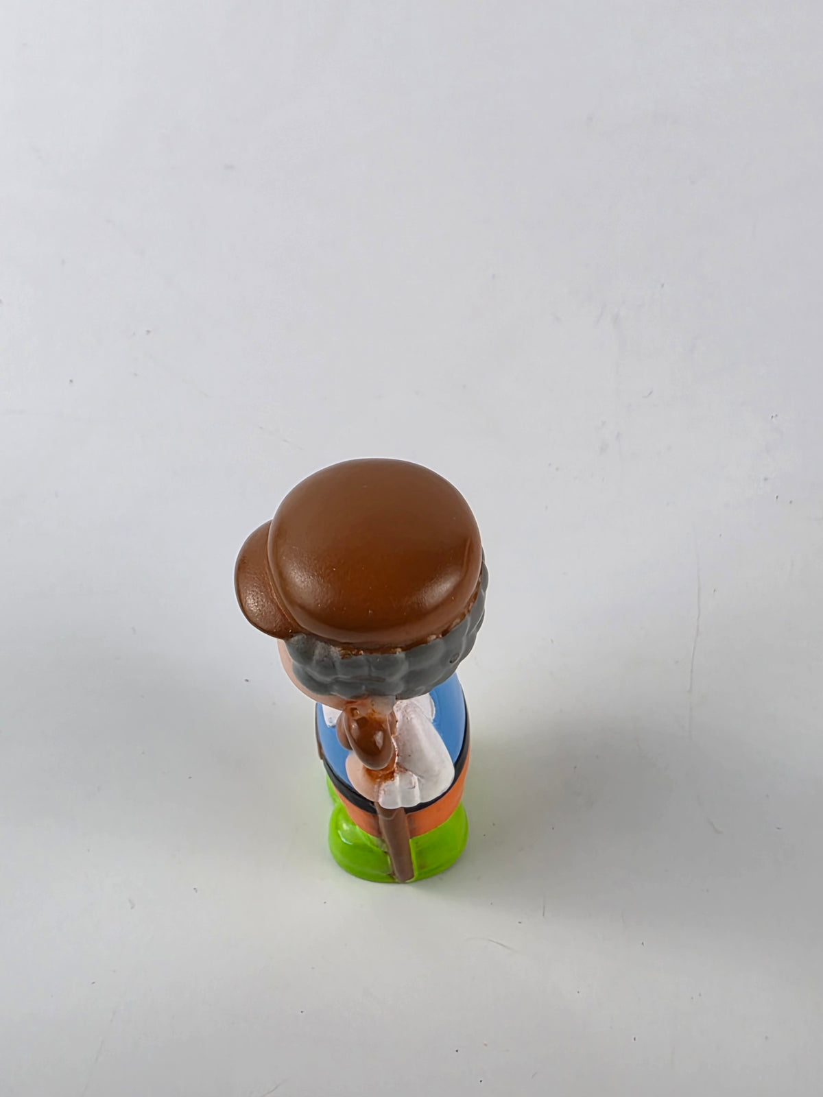 Plastic Older Man Grandma W/ Staff Figure 2.75" Town Figure For Little People