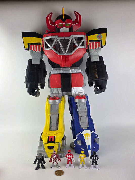 Imaginext Power Rangers Megazord playset toy bundle
