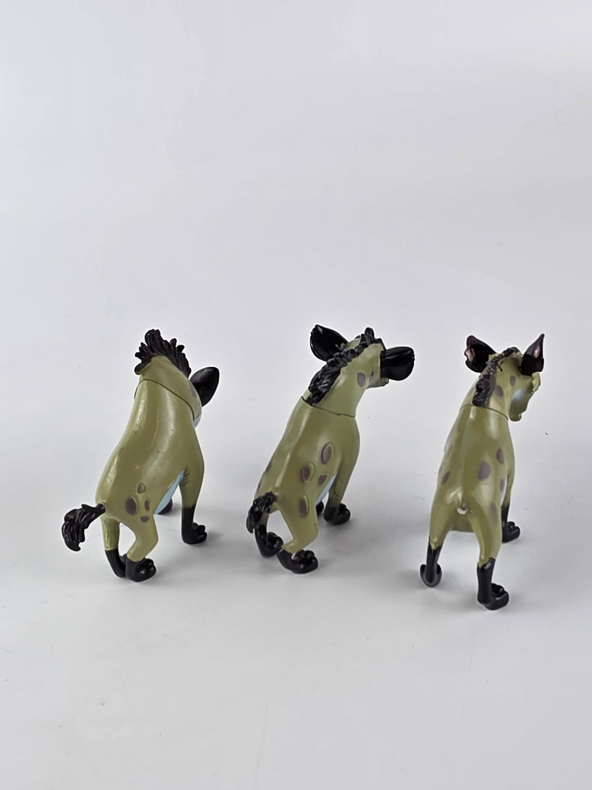 Disney The Lion King hyena action figures: Shenzi, Banzai, and Ed.
