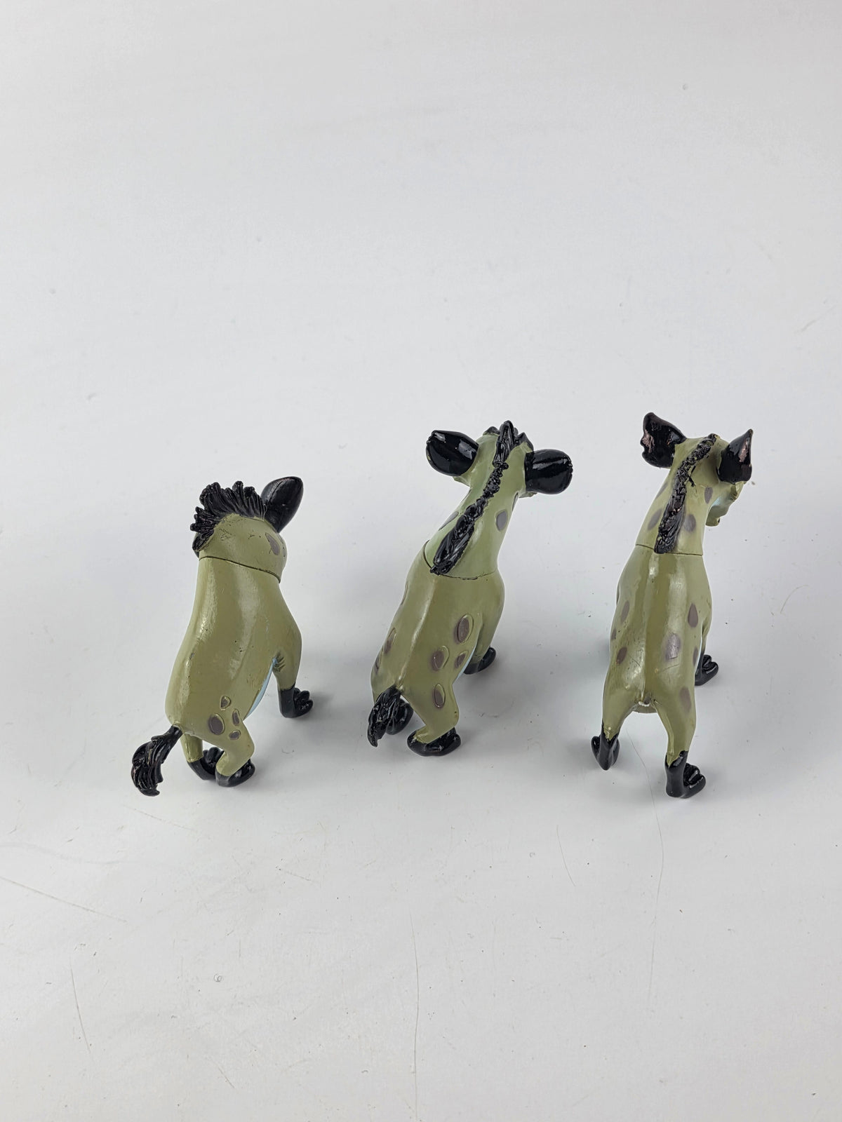 Disney The Lion King hyena action figures: Shenzi, Banzai, and Ed.
