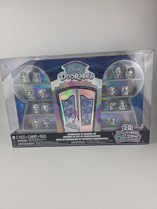 Just Play Disney Doorables Disney100 Celebration Of Wonder Figure Set, 21 Pieces
